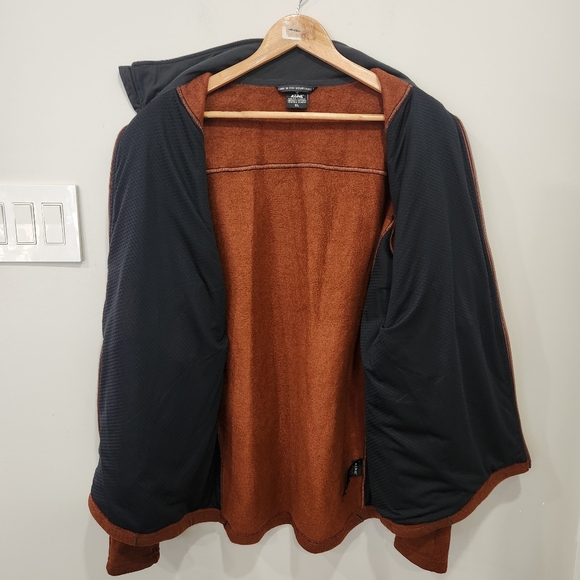 Kuhl Interceptr Full Zip Sweater Fleece Jacket Zipped Pockets Brown XL Mens - Picture 4 of 15